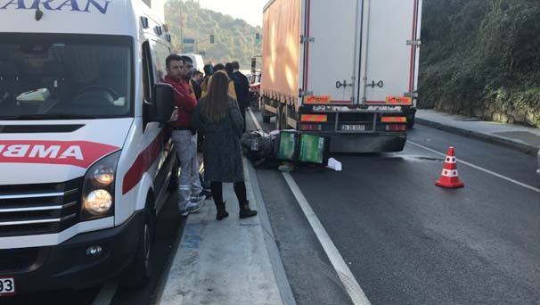 İstanbul'da feci kaza! Kanlarını yerden avuç avuç taşıdı