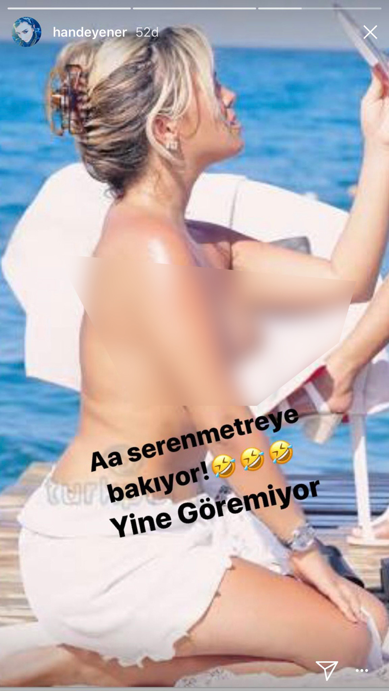 Hande Yener Seren Serengil'in çıplak fotoğrafı sonrası ilk kez ...