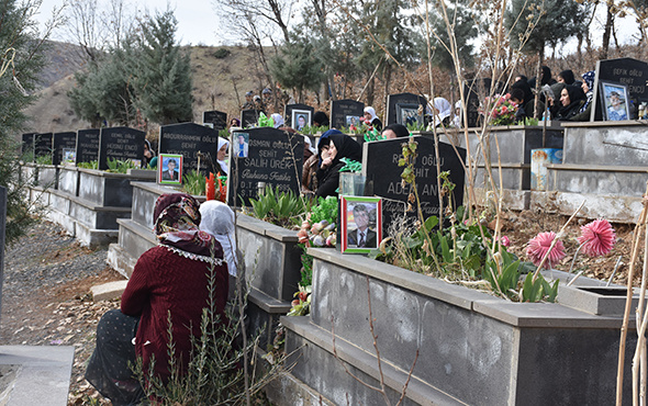 Uludere'de ölen 34 kişi mezarları başında anıldı!
