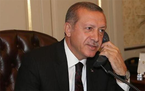 Cumhurbaşkanı Erdoğan'dan sürpriz telefon!