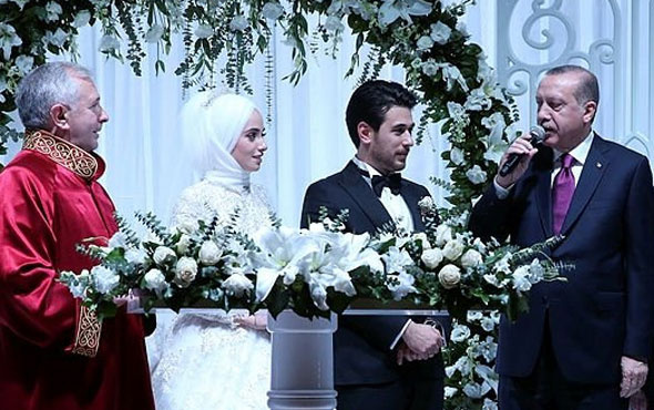 Erdoğan'ın huzurunda ilk müftü nikahı kıyıldı