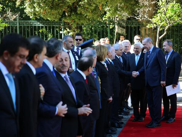 Erdoğan'la Yunan bakan arasında ilginç diyalog!