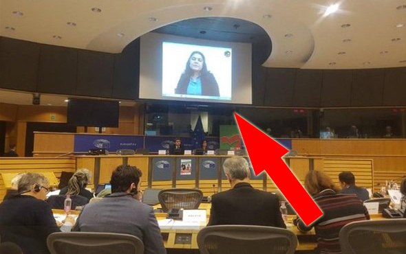 Avrupa Parlamentosunda skandal görüntü!
