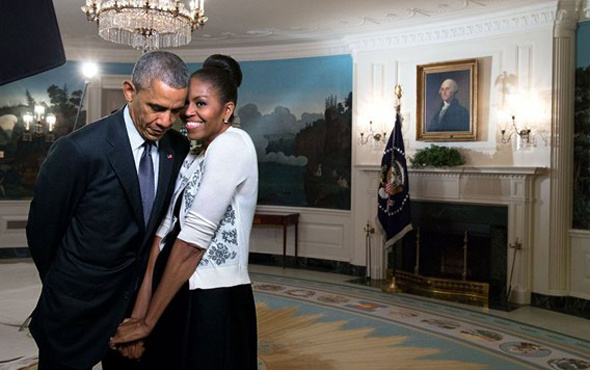Barack Obama'dan romantik sevgililer günü tweeti