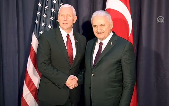 Başbakan Yıldırım Pence görüşmesi başladı