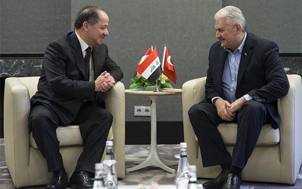 Başbakan Yıldırım, Barzani ile görüştü