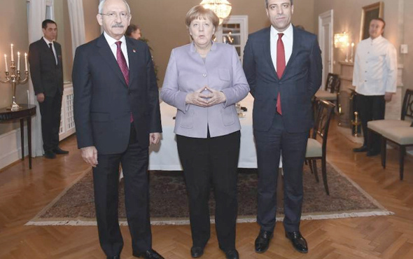 Merkel CHP lideri Kılıçdaroğlu ile bir araya geldi!