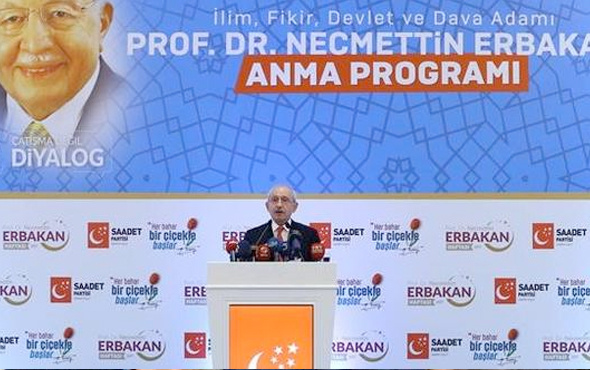 Kılıçdaroğlu, Erbakan'ı anma töreninde konuştu