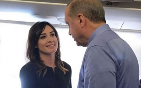 Erdoğan uçakta Nazlı Çelik'in cebinde onu görünce...