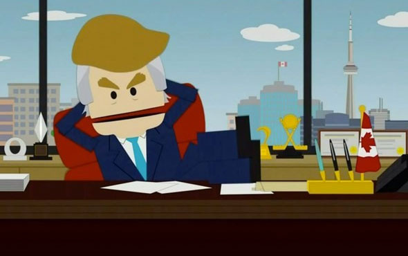 Trump esprisi artık yok South Park'a yasak geldi