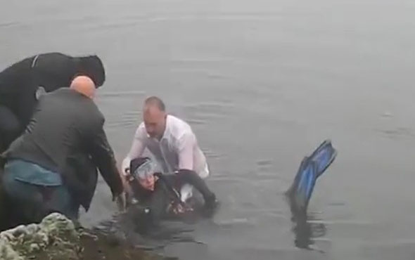 Karamürsel Belediye Başkanı boğulan dalgıcı böyle kurtardı!