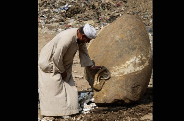 Kızıyla evlenmişti firavun 2.Ramses'in heykeli bulundu