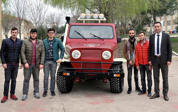 Tekirdağ'lı öğrenciler yaptı 'Çorlu Jeep'