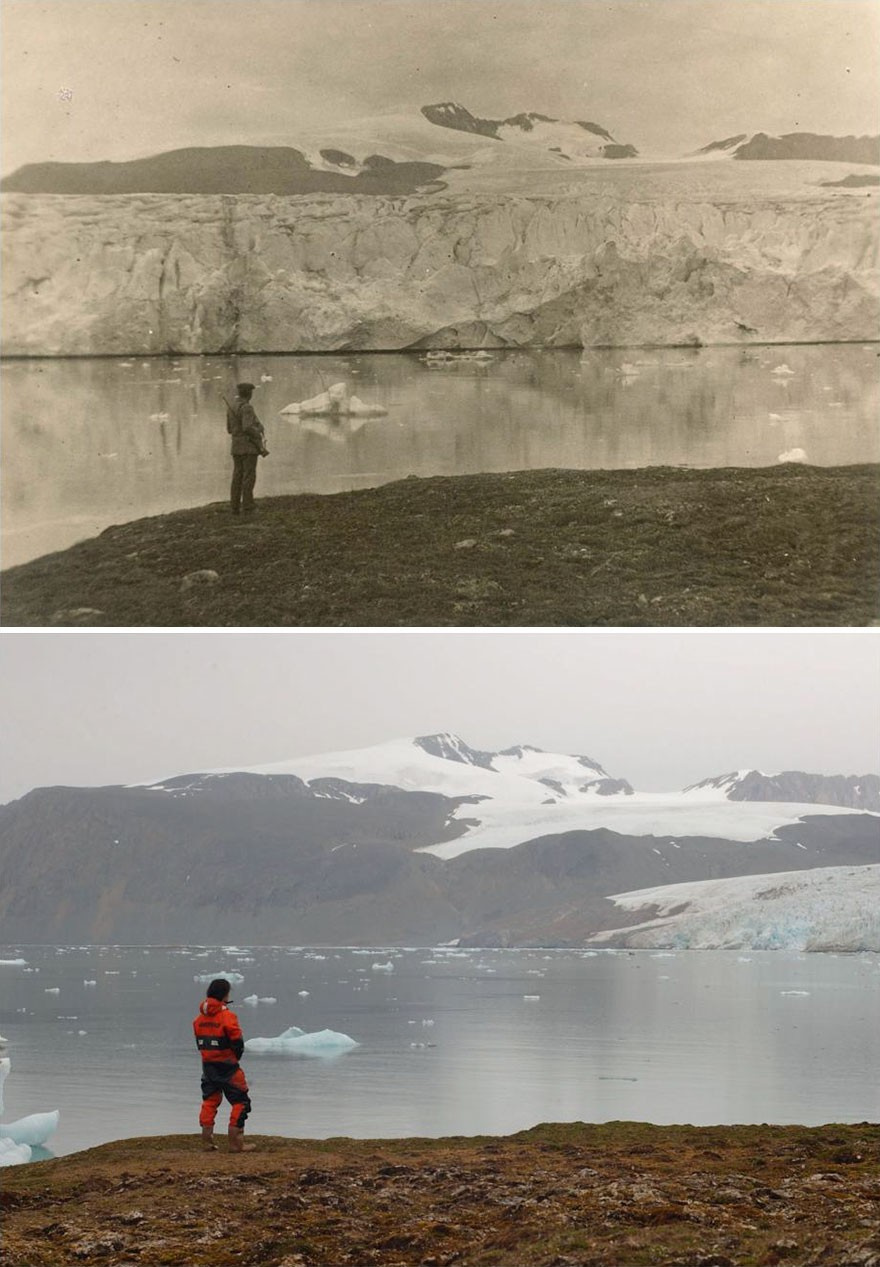 100 yılda buzulları bu hale geldi