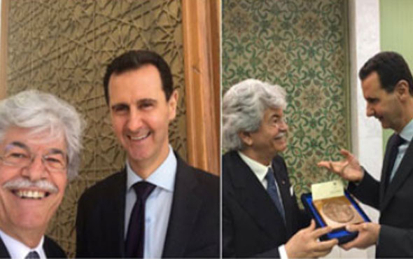Senatörün Esad’la selfiesi ülkeyi karıştırdı!