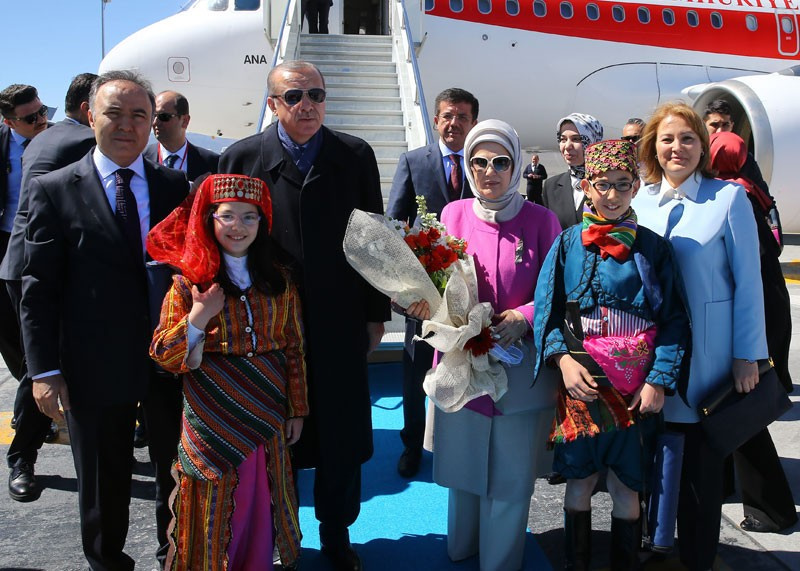 Havaalanında Erdoğan'ı karşılayan sürpriz isim!