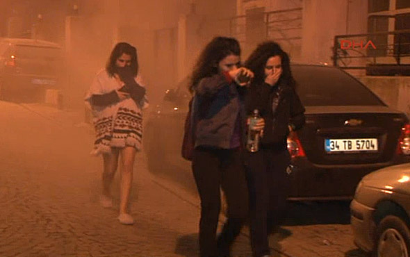 Beşiktaş'taki kız yurdu tahliye edildi