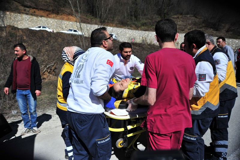Bursa'daki kaza anı dehşet görüntüler geldi
