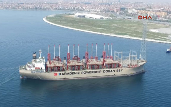 İstanbul'un elektriğine denizden destek