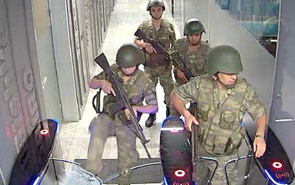 FETö'cü askerler TRT binasından bakın nasıl kaçmış!