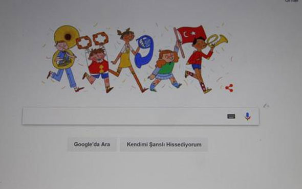 Google'dan 23 Nisan'a özel 'doodle'