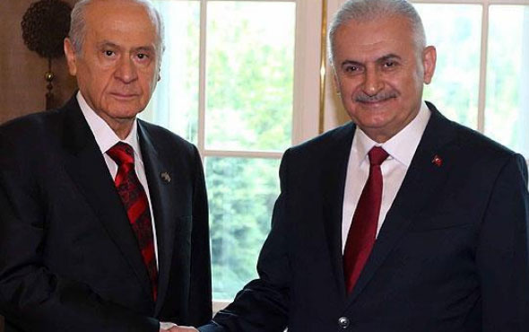 Başbakan Yıldırım ve Bahçeli'den sürpriz buluşma