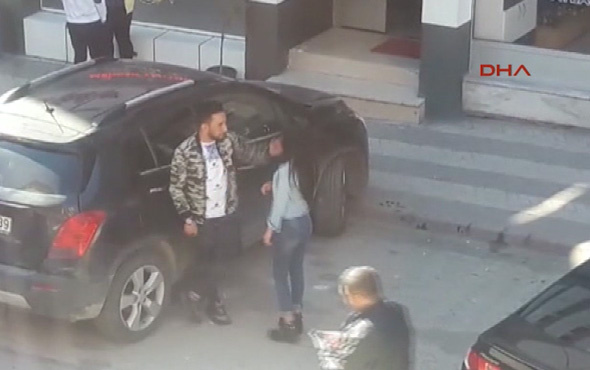 Sivas'ta sokak ortasında genç kıza şiddet kameraya yansıdı