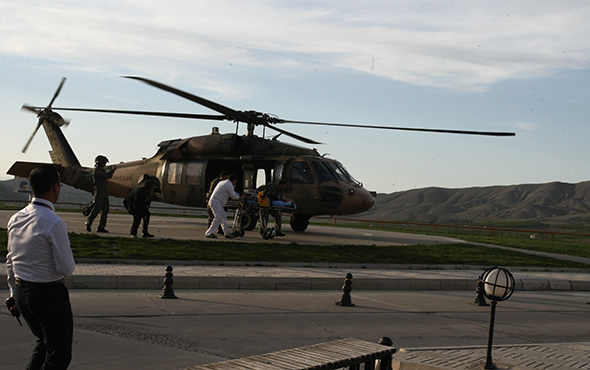Yılanın soktuğu genç kız için askeri helikopter havalandı