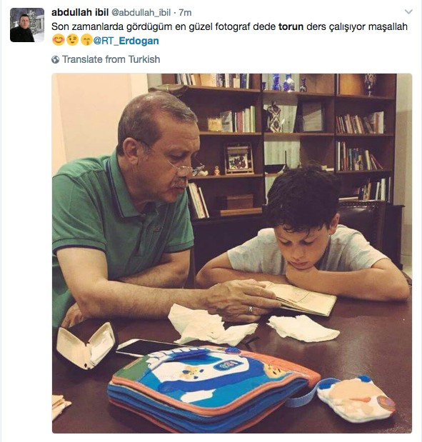 Erdoğan'ı hiç böyle görmediniz işte torunu Ahmet Akif ile o fotoğrafı 
