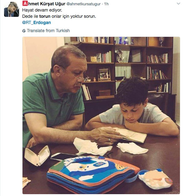 Erdoğan'ı hiç böyle görmediniz işte torunu Ahmet Akif ile o fotoğrafı 