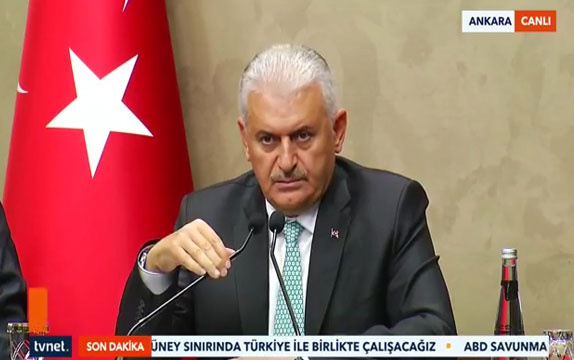 Başbakan Yıldırım: ABD'nin PKK'ya yardım etmesi kabul edilemez