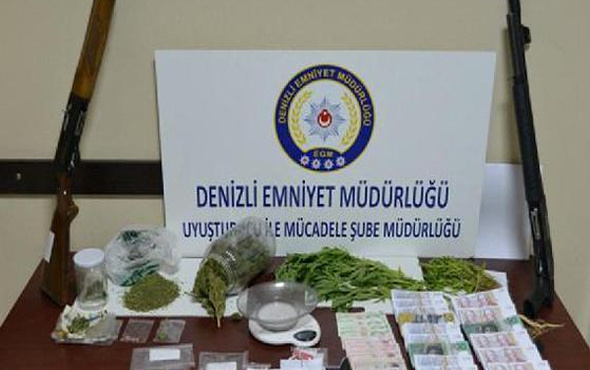 Denizli'de uyuşturucu operasyonuna 17 gözaltı