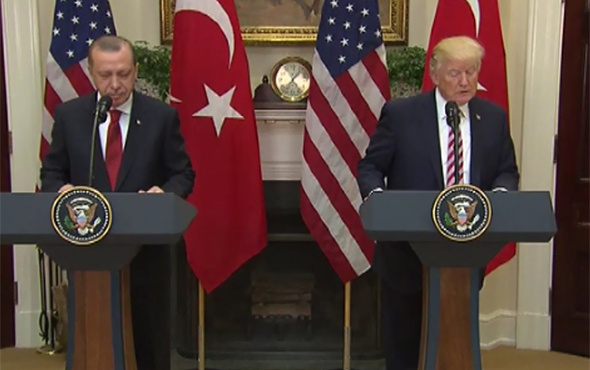 Trump'tan basın toplantısında terörle mücadele vurgusu