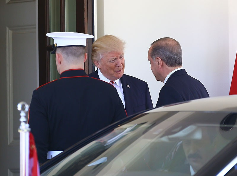 Trump Erdoğan'ı kapılarda bekledi bomba görüntüler