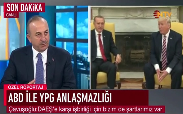 Çavuşoğlu: YPG'yi vururuz ifademiz olumsuz karşılanmadı
