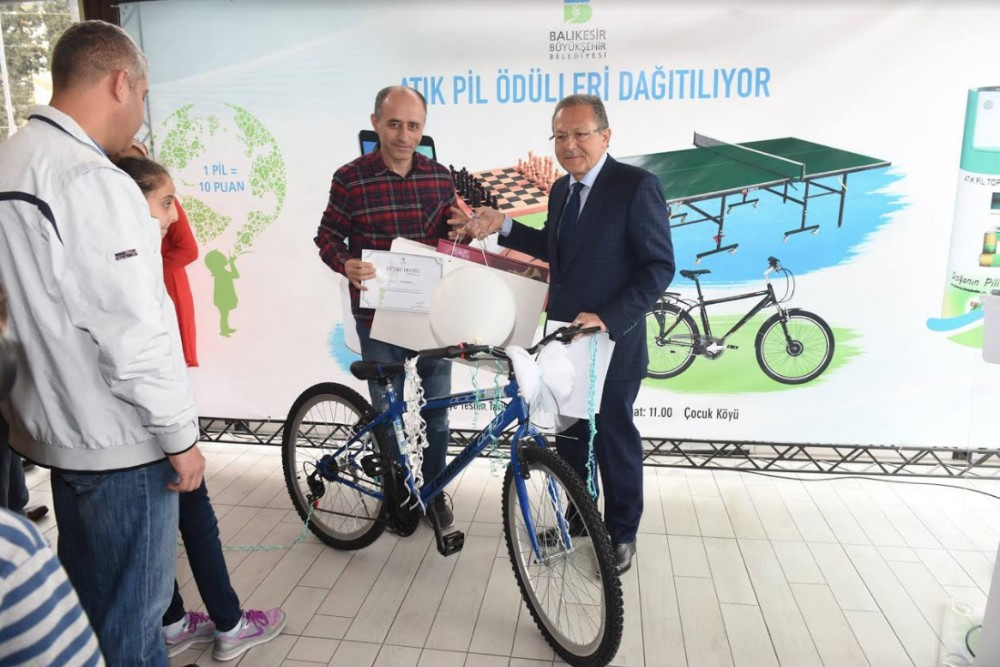Balıkesir Büyükşehir Belediyesi Atık Pil Toplama Yarışması sonuçlandı