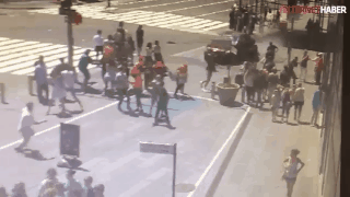 Times Meydanı'nda yaşanan saldırının görüntüleri ortaya çıktı