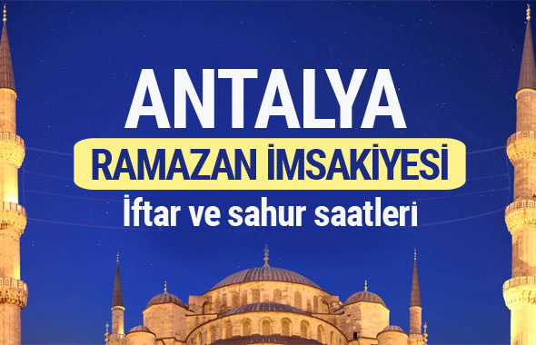 Antalya Ramazan imsakiyesi 2017