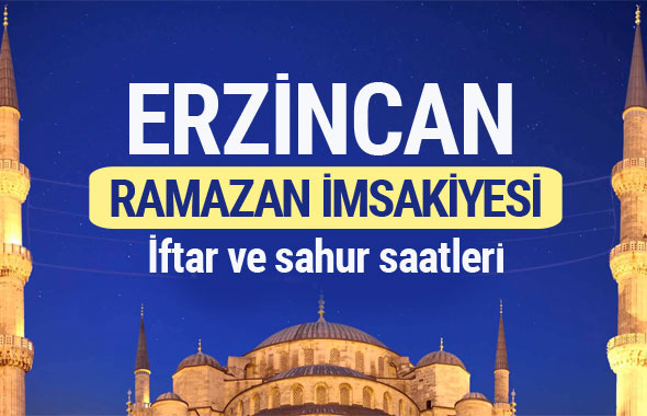 Erzincan Ramazan imsakiyesi 2017