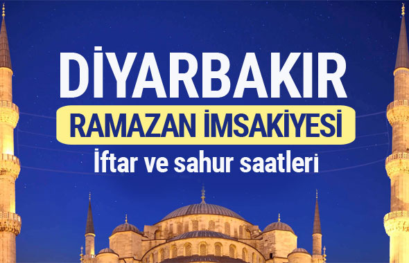 Diyarbakır Ramazan imsakiyesi 2017