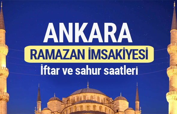 Ankara Ramazan imsakiyesi 2017