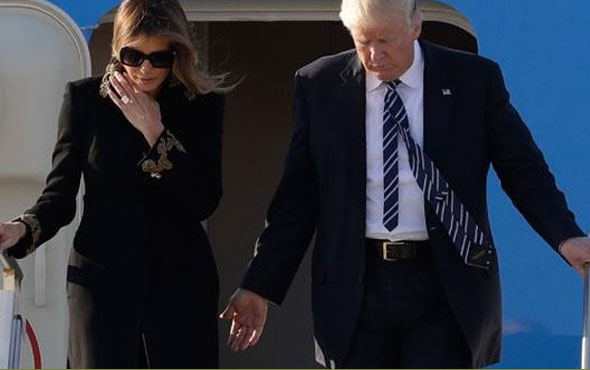 Melania Trump'ın siniri geçmedi yine aynı hareket