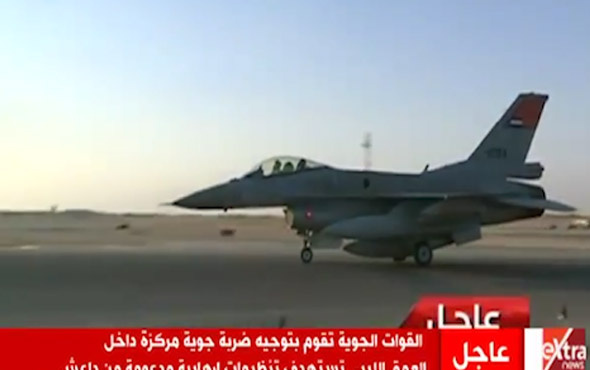 Mısır'ın Libya'ya düzenlediği şok operasyonun görüntüleri