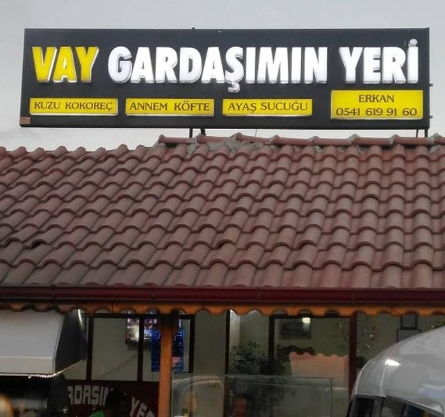 Keser döner dedi bu dükkanın adı olay oldu