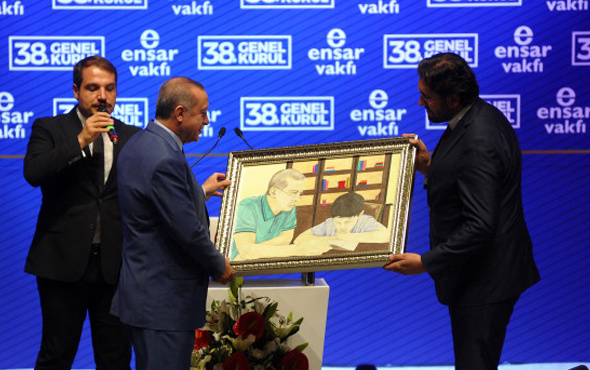 Cumhurbaşkanı Erdoğan'a unutulmaz hediye