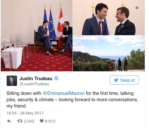 Sosyal medya iki ülke liderinin birbiriyle bakışlarıyla yıkılıyor