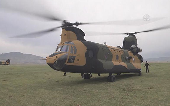 TSK ilk kez 'Chinook' tipi helikopter kullandı