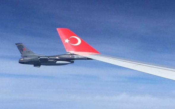 Bu fotoğraflar Erdoğan'ın uçağından çekildi