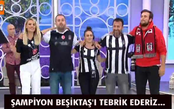 Esra Erol ve ekibinden Beşiktaşlıları mest edecek hareket