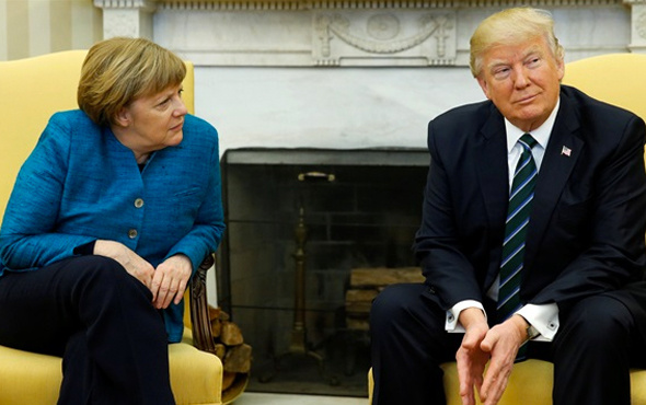 Donald Trump'tan Merkel'e jet yanıt